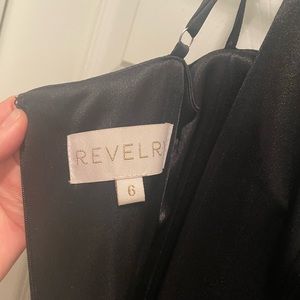 Black satin bridesmaids dress- perfect condition